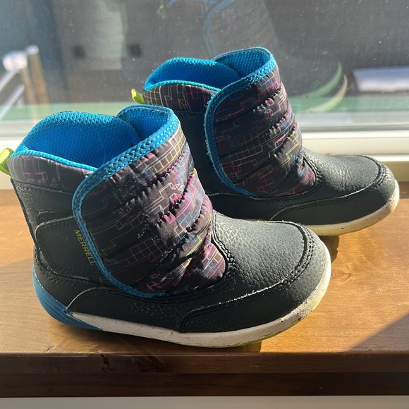 Merrill Unisex Child Bare Steps Puffer Snow Boot - Picture 2 of 6